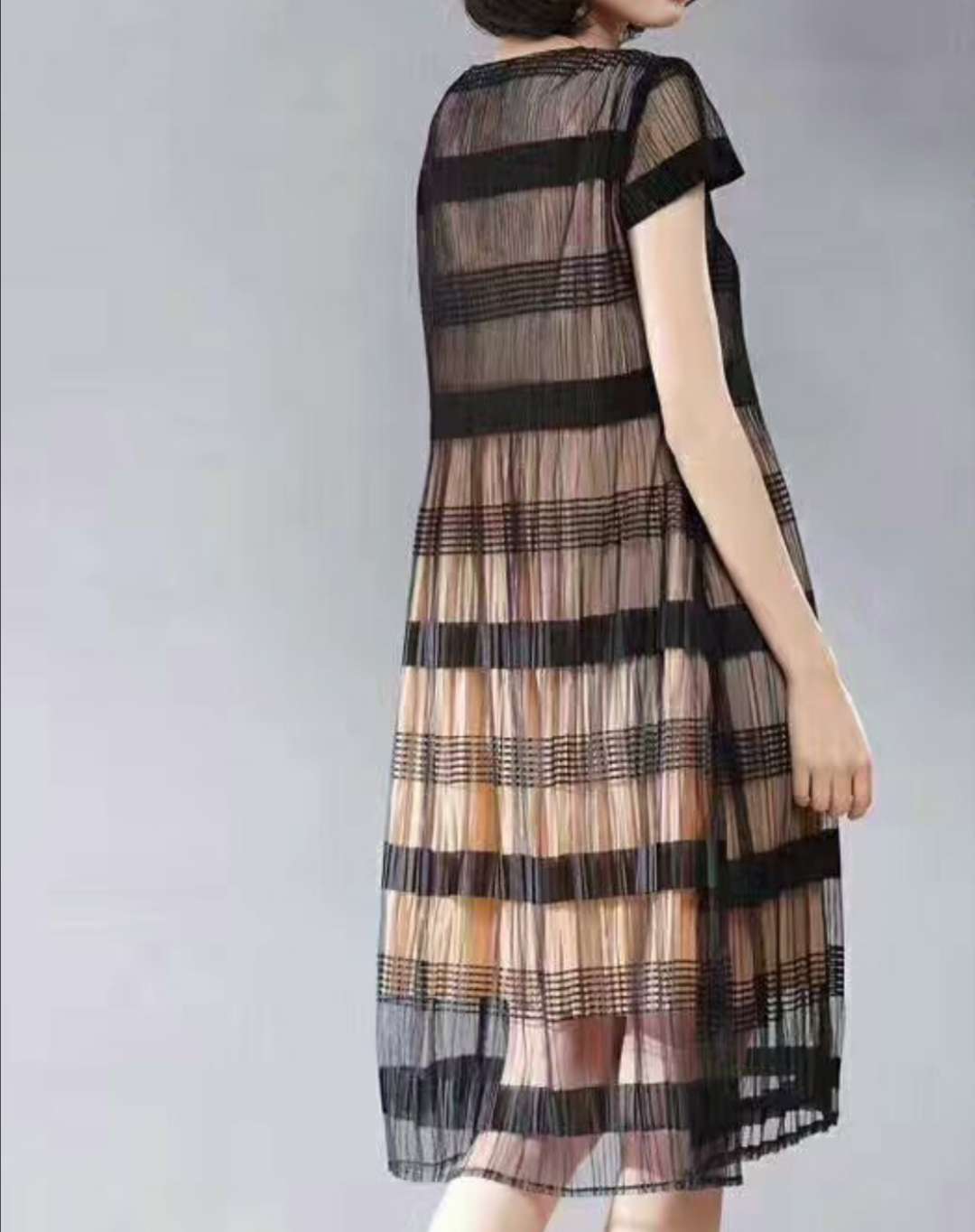 AB striped fabric for clothing accessories details Picture