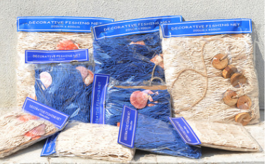 特价促销 夜市货源 地中海风格装饰渔网麻绳仿古摄影道具贝壳渔网