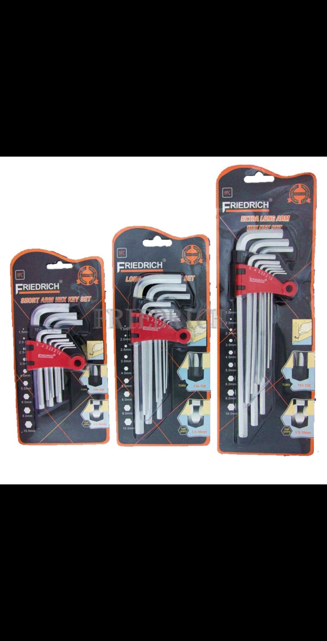 9PCS Flat head matte Hex socket wrench, hex socket wrench Application Scenario