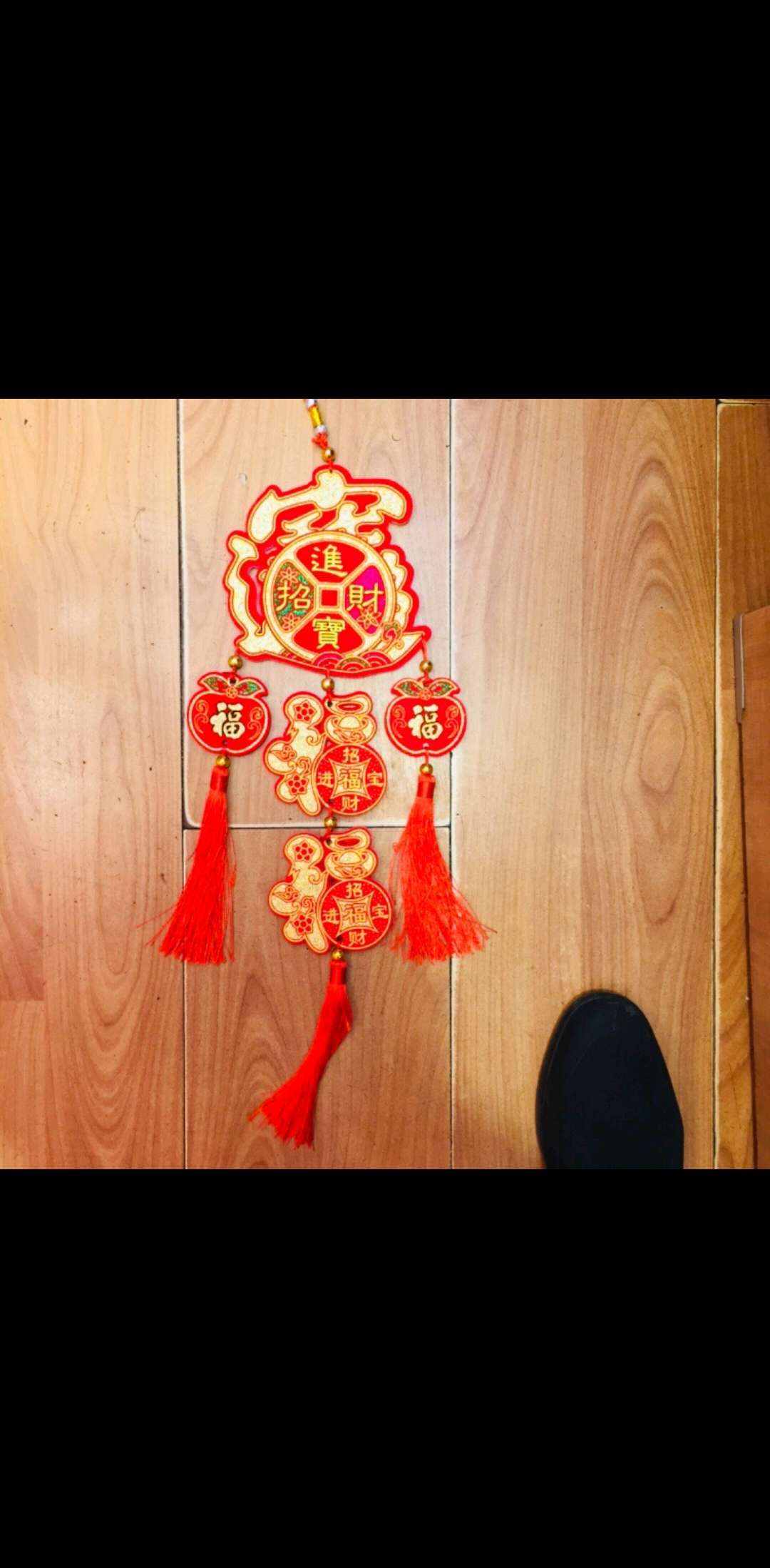 Hang a 9-centimeter five-fortune string at 16 centimeters details Picture