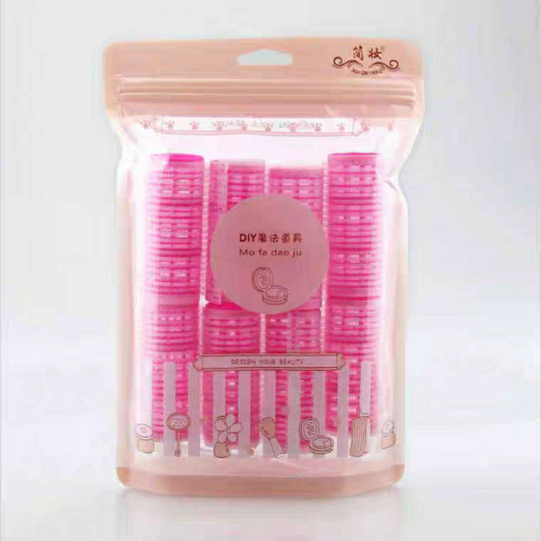 16931 Eight hair curlers with fringe curlers