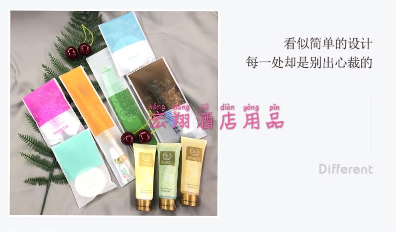 宏翔一次性磨砂软膜袋小麦秸秆牙刷梳子5星宾馆客房一次性用品详情图7