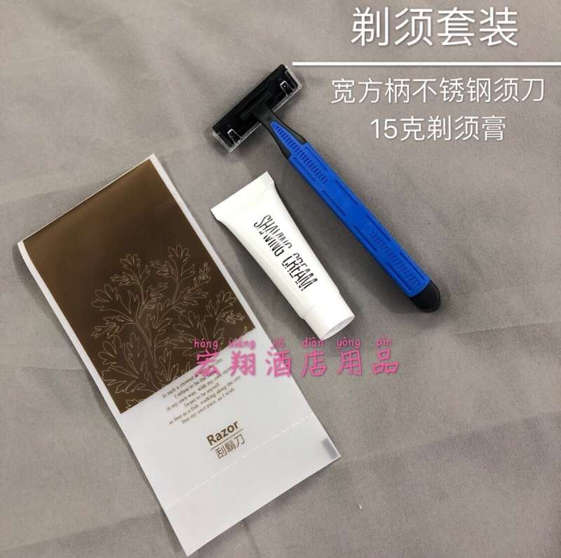宏翔一次性磨砂软膜袋小麦秸秆牙刷梳子5星宾馆客房一次性用品详情图8