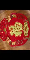 New 30# Lucky bag velvet paper-cut "Fu" character Chinese New Year pendant Item Picture