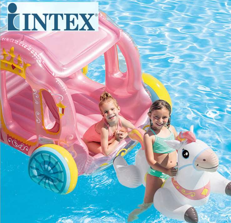 美国INTEX56514公主马车玩具屋 儿童环保充气玩具详情图1
