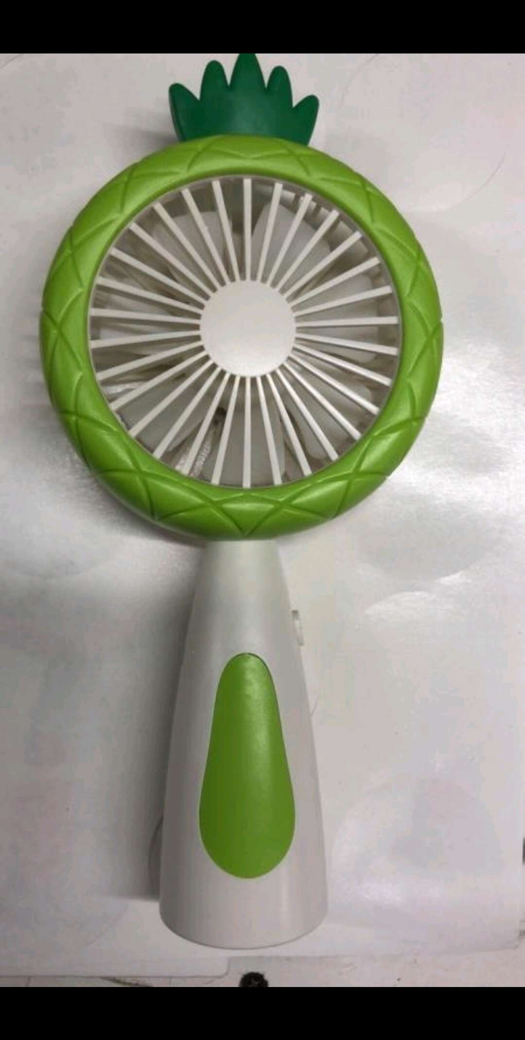 Pineapple mini fan with 7 color lights fan USB Fan Portable desktop fan F09