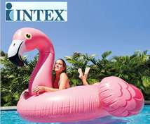 INTEX56288 大红鹤坐骑 火烈鸟 水上动物坐骑 浮岛