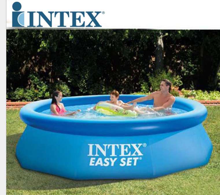 INTEX28130大家庭游泳池 碟形泳池 加厚充气泳池成人 戏水池图