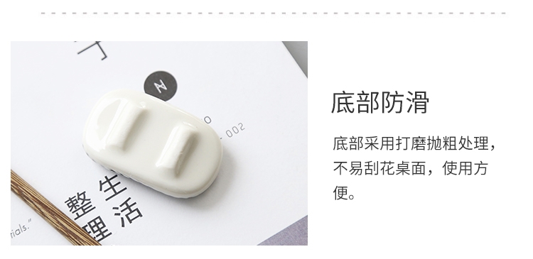 创意筷架日式陶瓷筷子架料理筷架筷托筷子托家用筷枕酒店餐具架详情图7
