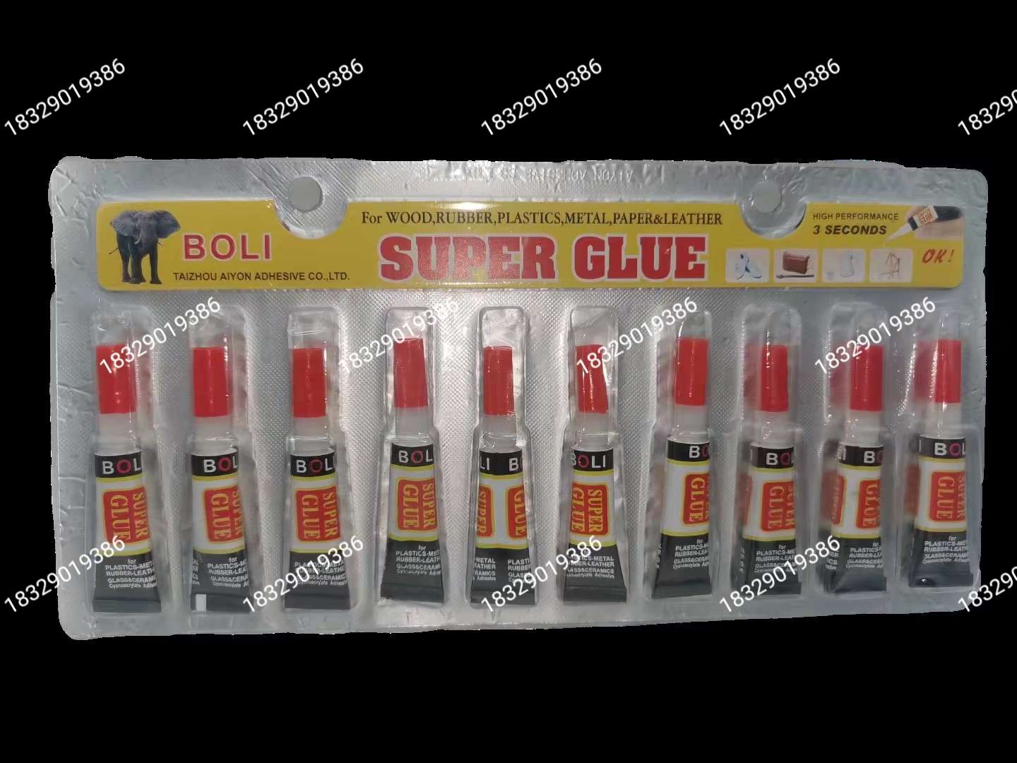 Glue 502 glue Strong glue 3 card glue 3pcs strong universal glue quick drying glue instant glue Foreign trade export universal glue who undefined