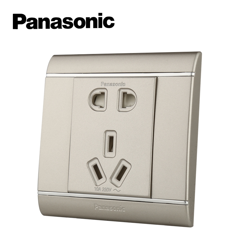 Panasonic Jia Dian Decorative switch socket 5-hole wall socket 2, 3 plug 5-hole socket panel Application Scenario