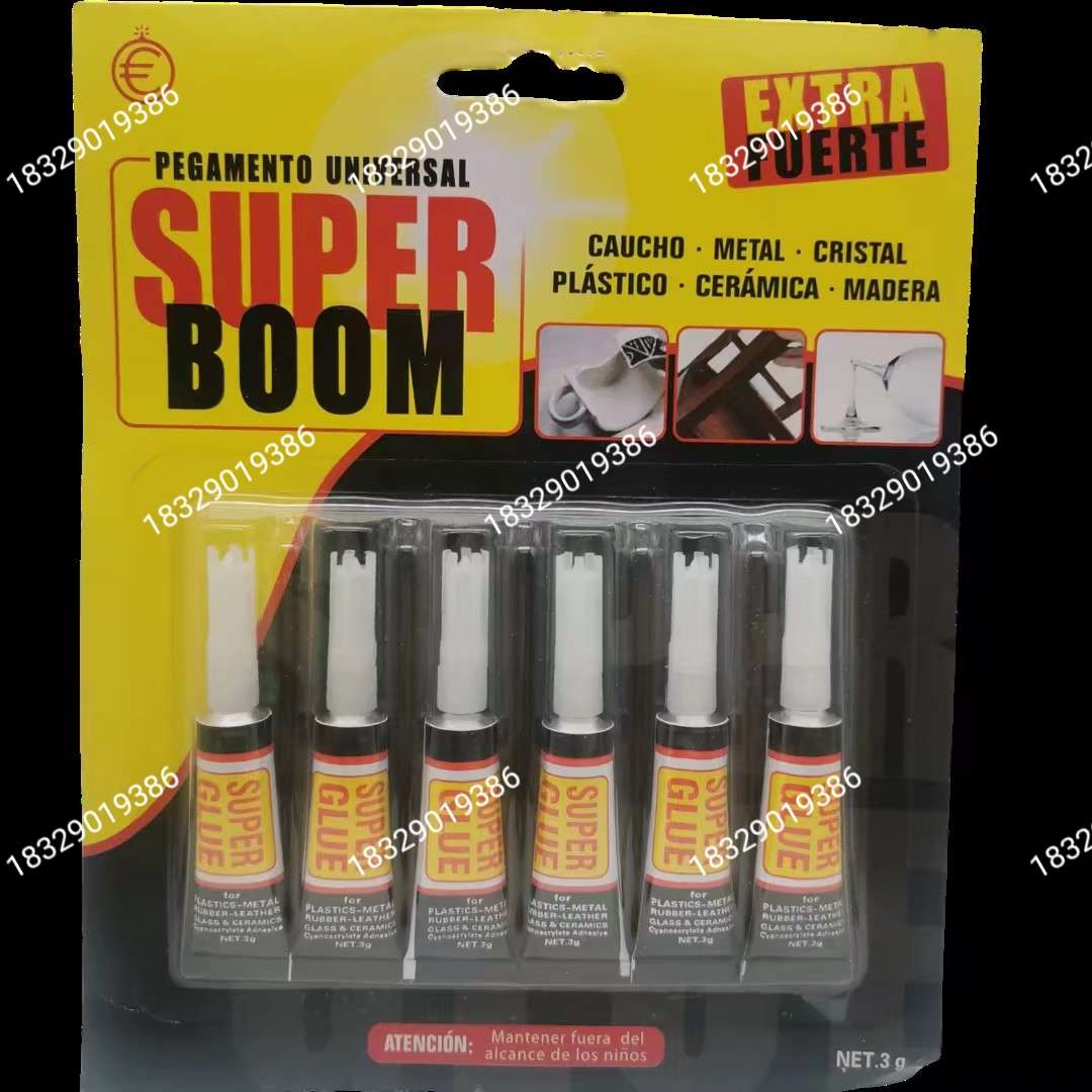 Glue 502 glue Strong glue 3 card glue 3pcs strong universal glue quick drying glue instant glue Foreign trade export universal glue who undefined