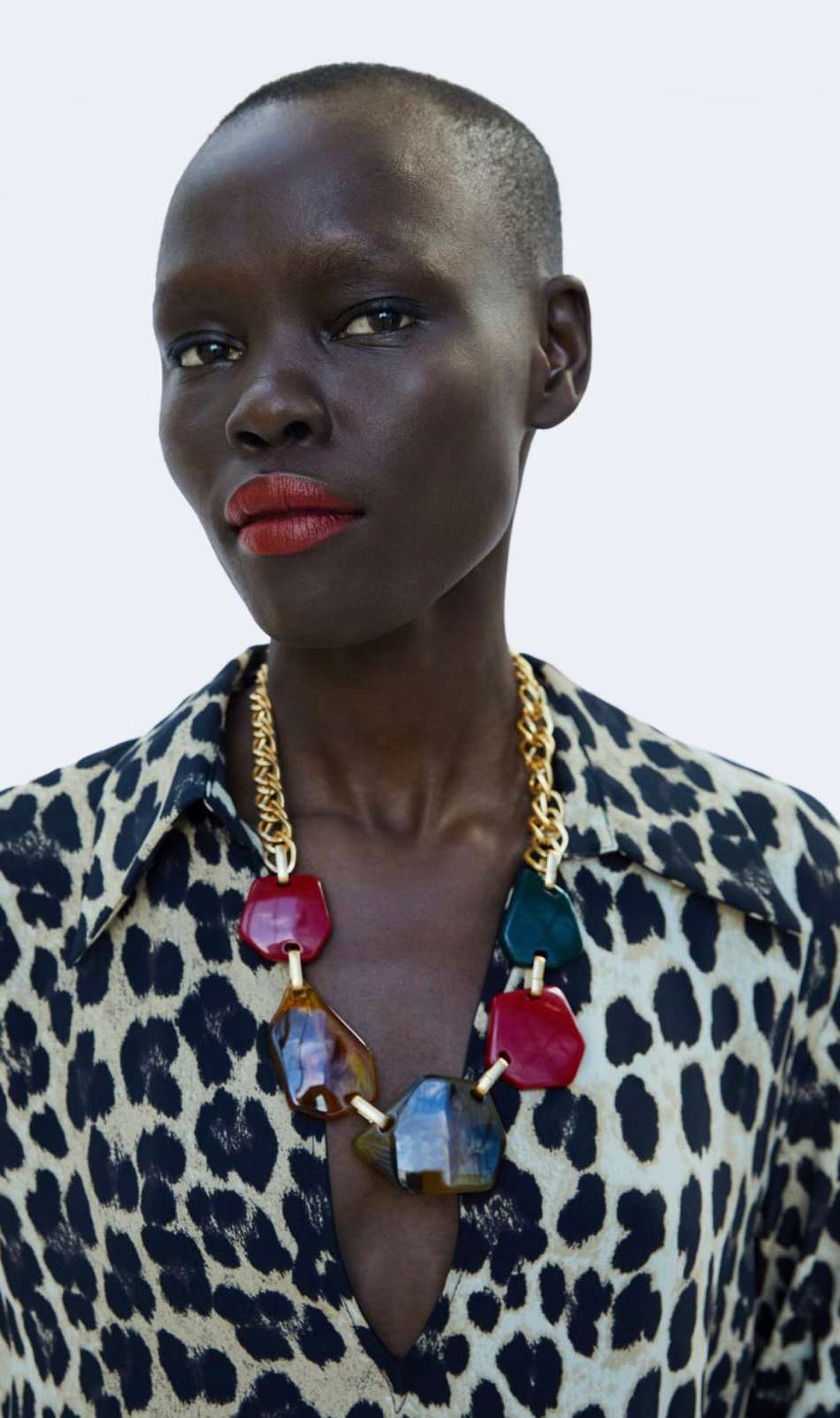 Fashion brand xiang act the role of geometric resin accessories temperament necklace thumbnail