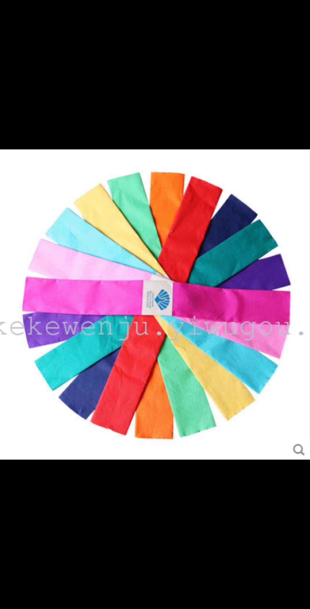 热销彩色皱纹纸DIY材料鲜花花束鲜花包装褶皱纸手工纸厂家直销