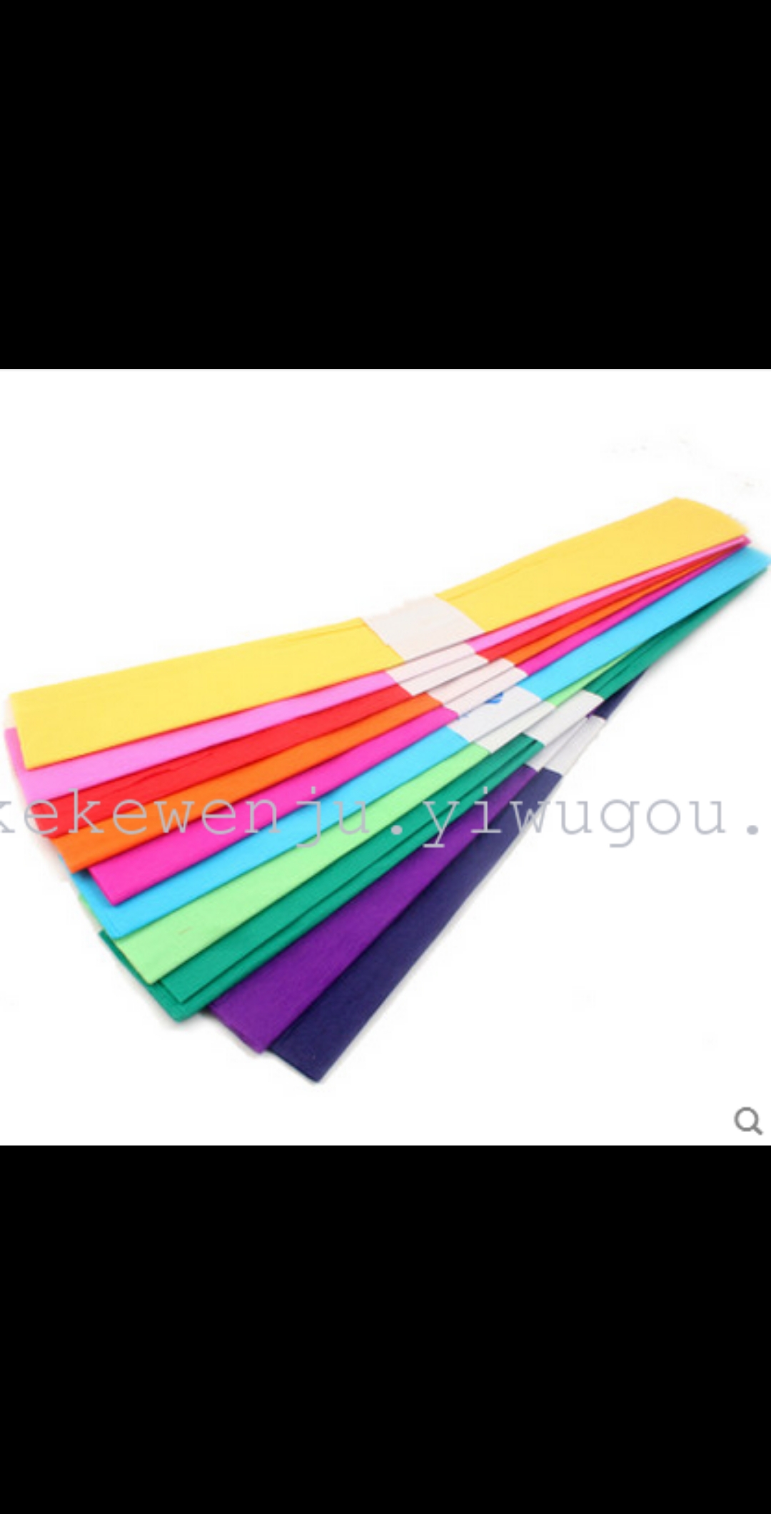 热销彩色皱纹纸DIY材料鲜花花束鲜花包装褶皱纸手工纸厂家直销详情图6