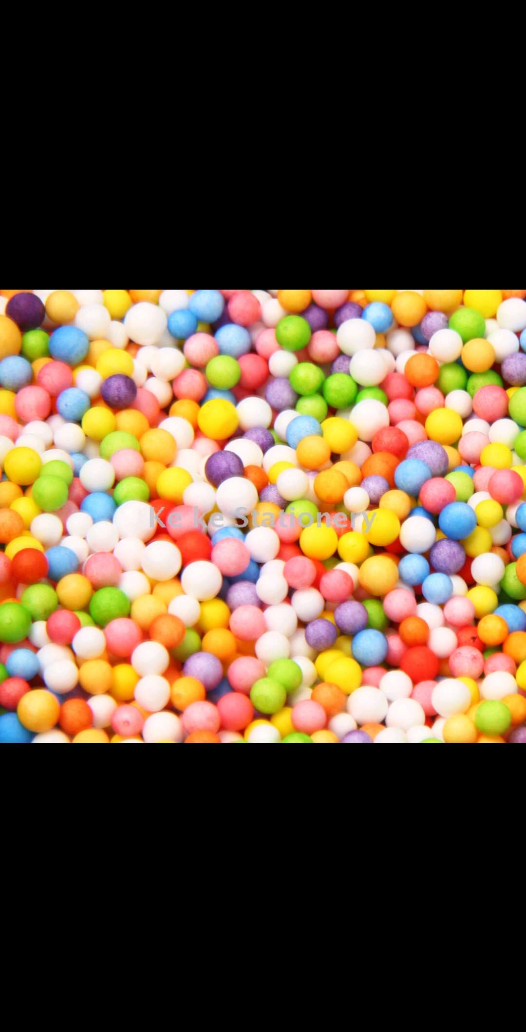 DIY彩色泡沫颗粒 保丽龙发泡粒粒子