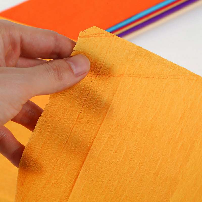 热销彩色皱纹纸DIY材料鲜花花束鲜花包装褶皱纸手工纸厂家直销细节图