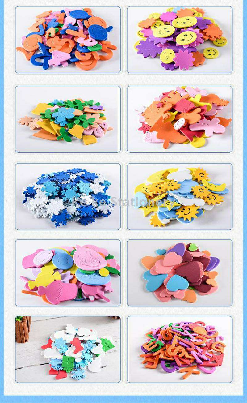 Handmade DIY children's handmade self-adhesive Marine animal flower EVA patch sponge patch details Picture