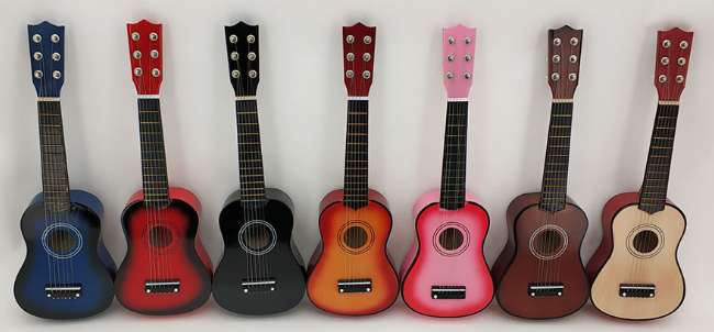 21寸钢丝小吉它彩色椴木儿童吉他启蒙早教小乐器