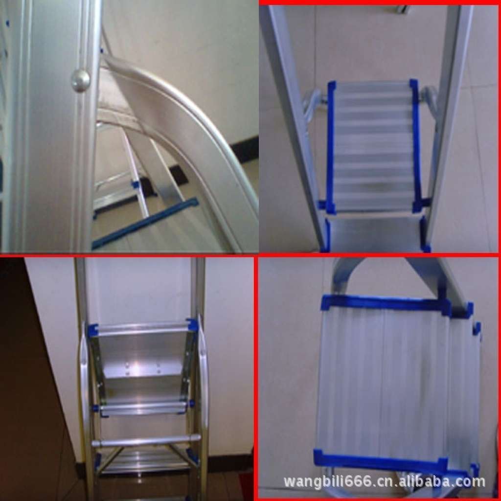 铝合金梯子 家用折叠梯 人字梯 多功能梯 家庭日用方便楼梯产品图