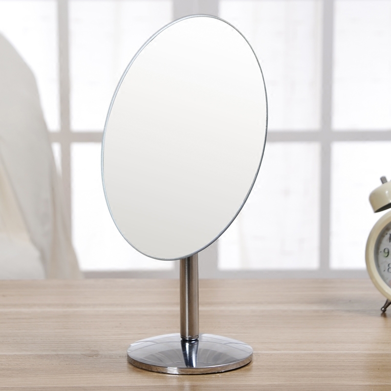 High Definition Makeup Mirror Tabletop Dressing Mirror For Girls Students Large Mirror Dormitory Mirror Folding Portable Beauty Environment details Picture