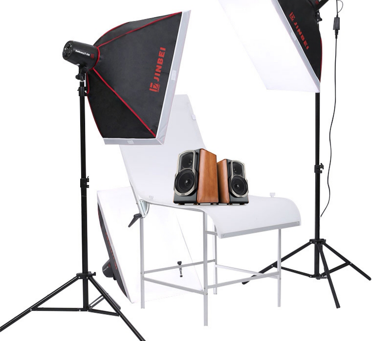 金贝 DII-250W影室专业闪光灯摄影灯 证件照人像淘宝产品拍摄拍照白底实物图