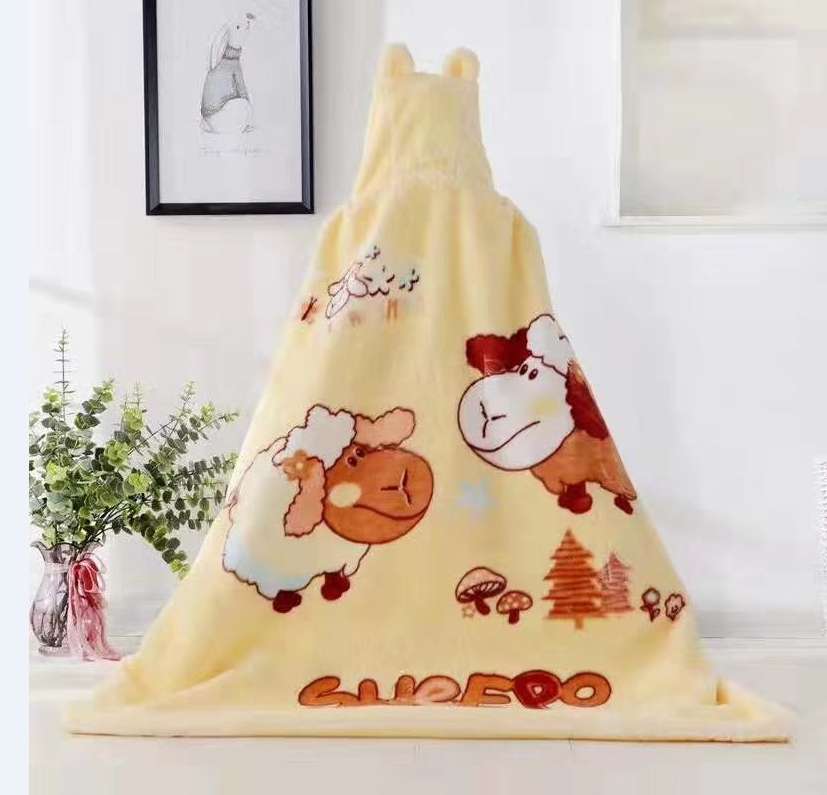 Raschel blanket upgrade embossed cloud blanket, long cape cape, hugging blanket, cover blanket, children's blanket undefined