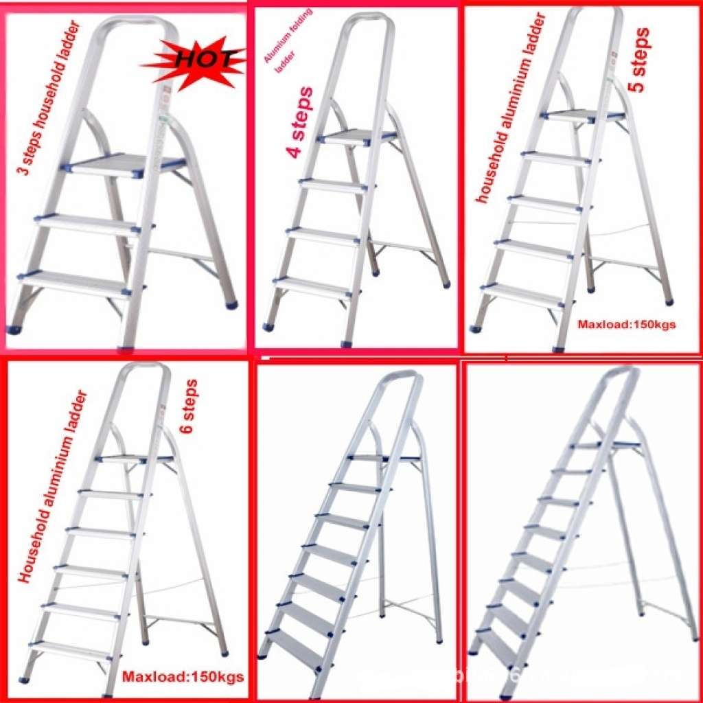 铝合金梯子 家用折叠梯 人字梯 多功能梯 家庭日用方便楼梯详情图4