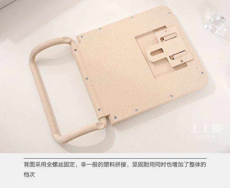 简约壁挂台式化妆镜两用镜浴室梳妆镜台镜可挂毛巾镜子送同色梳子详情图6