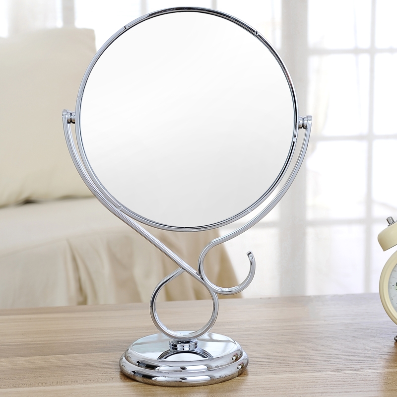 欧式双面大号台式化妆镜欧式时尚可爱便携公主梳妆镜子带3倍放大详情图7