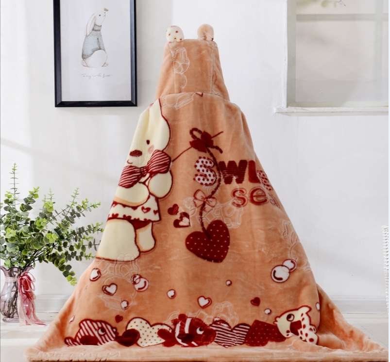 Raschel blanket upgrade embossed cloud blanket, long cape cape, hugging blanket, cover blanket, children's blanket undefined