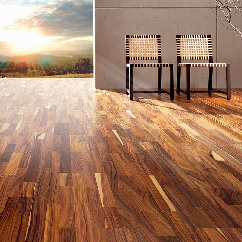 飞美实木复合地板 THB503黑黄檀 环保家用地暖原装进口软木地板