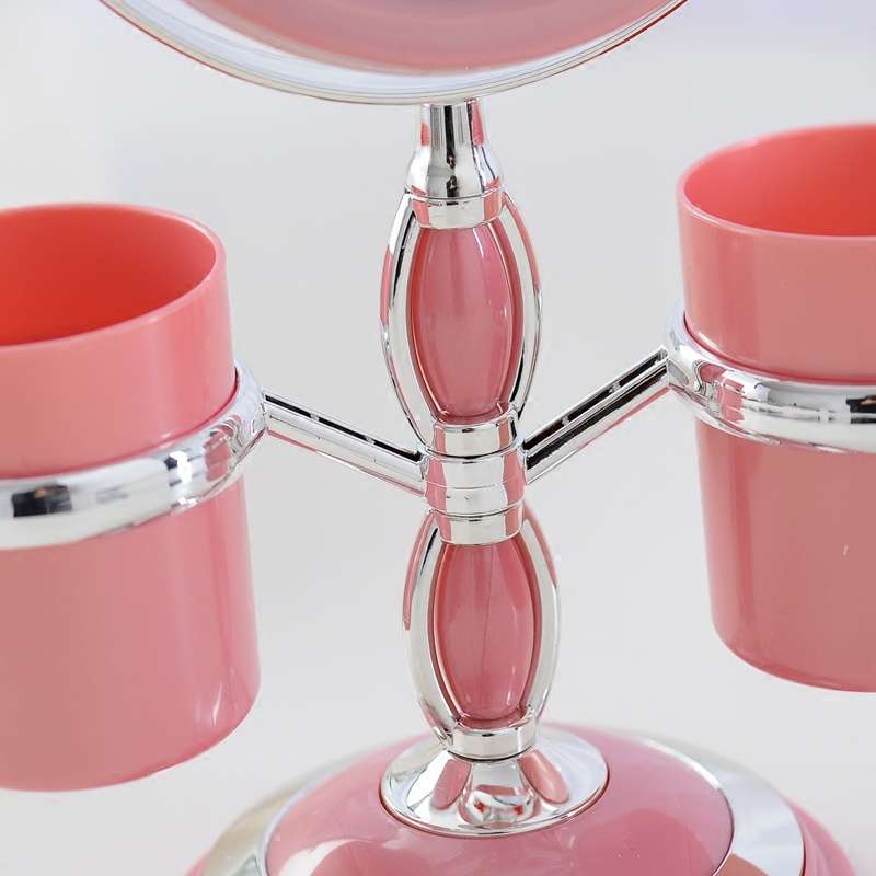 European Desktop Makeup Mirror Storage Box Storage Mirror Double Side Dressing 3 Times Magnification Portable Wedding Princess Table Mirror Item Picture