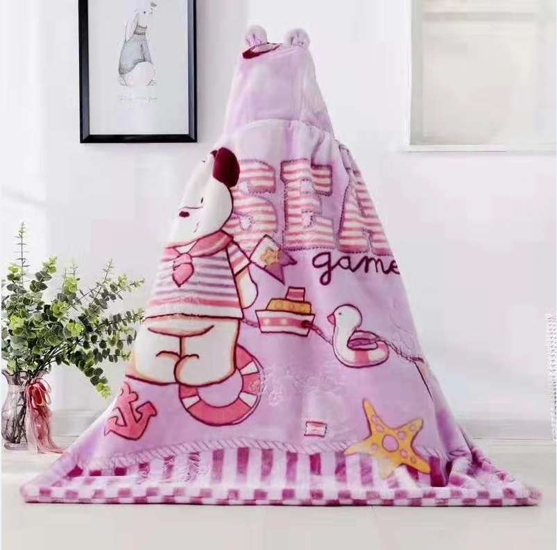 Raschel blanket upgrade embossed cloud blanket, long cape cape, hugging blanket, cover blanket, children's blanket Specification image