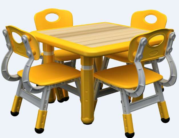 儿童豪华升降正方桌，不含椅子细节图
