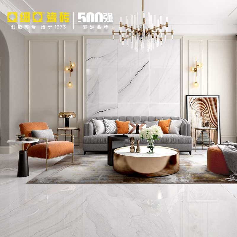 The floor tiles for the living room and bathroom in Asia are grey Engbe Legend 1500*750 marble tiles Specification image