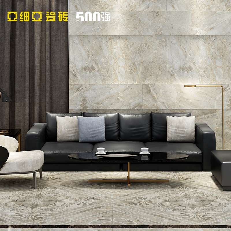 Asia Tiles, living room, toilet, floor tiles, large slabs 1600X3200, marble tiles, Persian wave grey details Picture