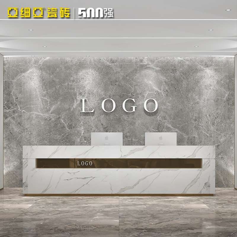 Asia Tile living room floor tile large slab 1600X3200 Marble tile Italian Paso High Grey Specification image