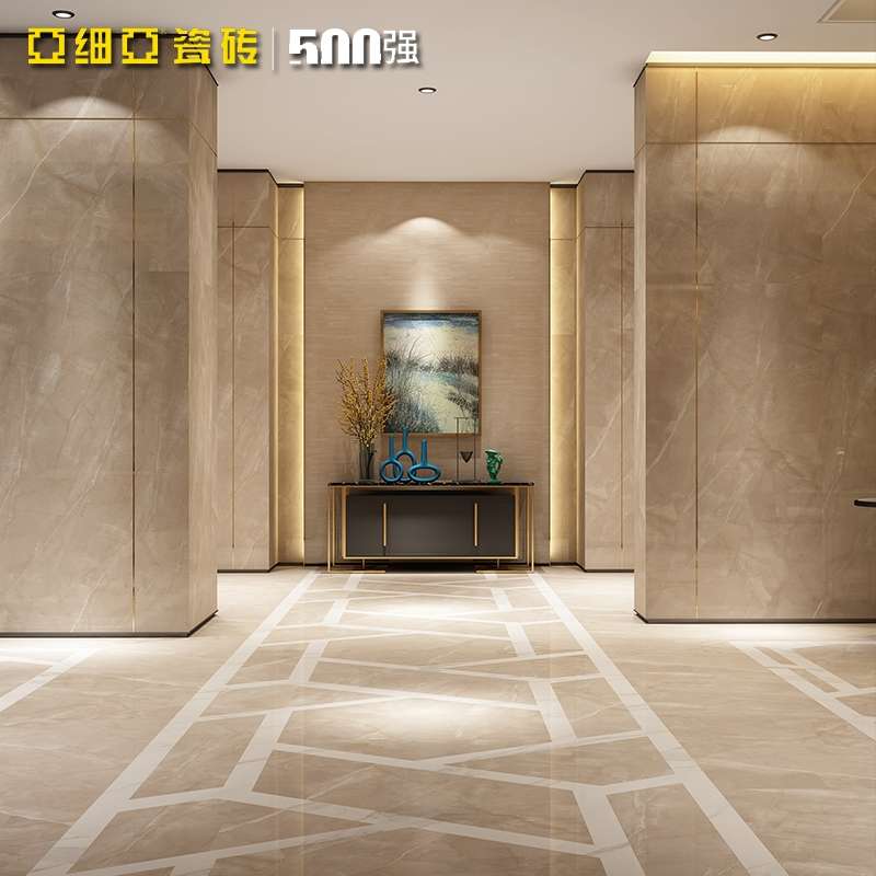 亚细亚 瓷砖客厅厕所地板砖大板900X1800大理石瓷砖佩皮尼昂细节图