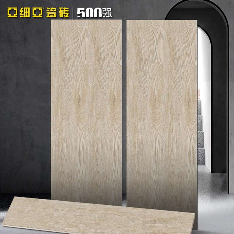 亚细亚瓷砖客厅厕所地板砖木纹150*900实木质感0甲醛瓷砖白蜡木细节图