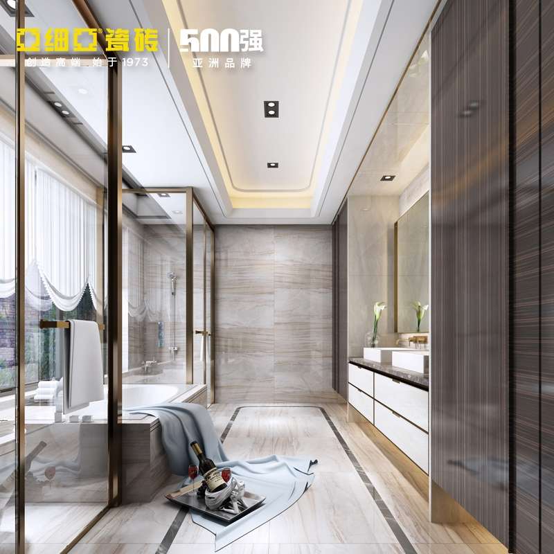 Yellow French 800X800 marble tiles for living room, bathroom and toilet floor tiles, wood-like jade details Picture