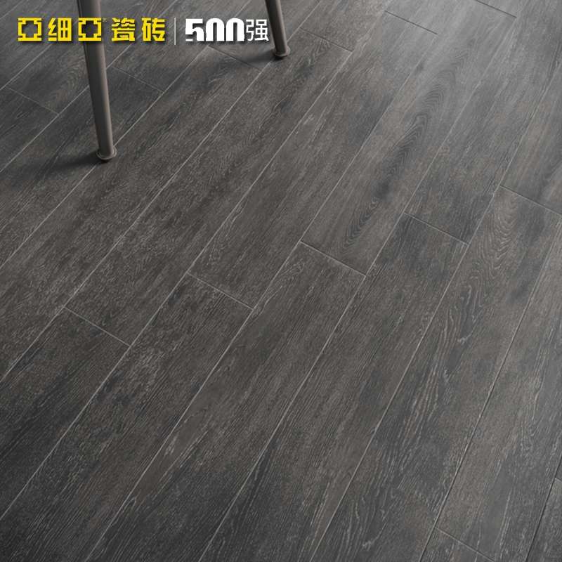 Asia Ceramic tiles for living rooms, bathrooms and floor tiles with wood grain of 150*900, solid wood texture, 0 formaldehyde, black oak