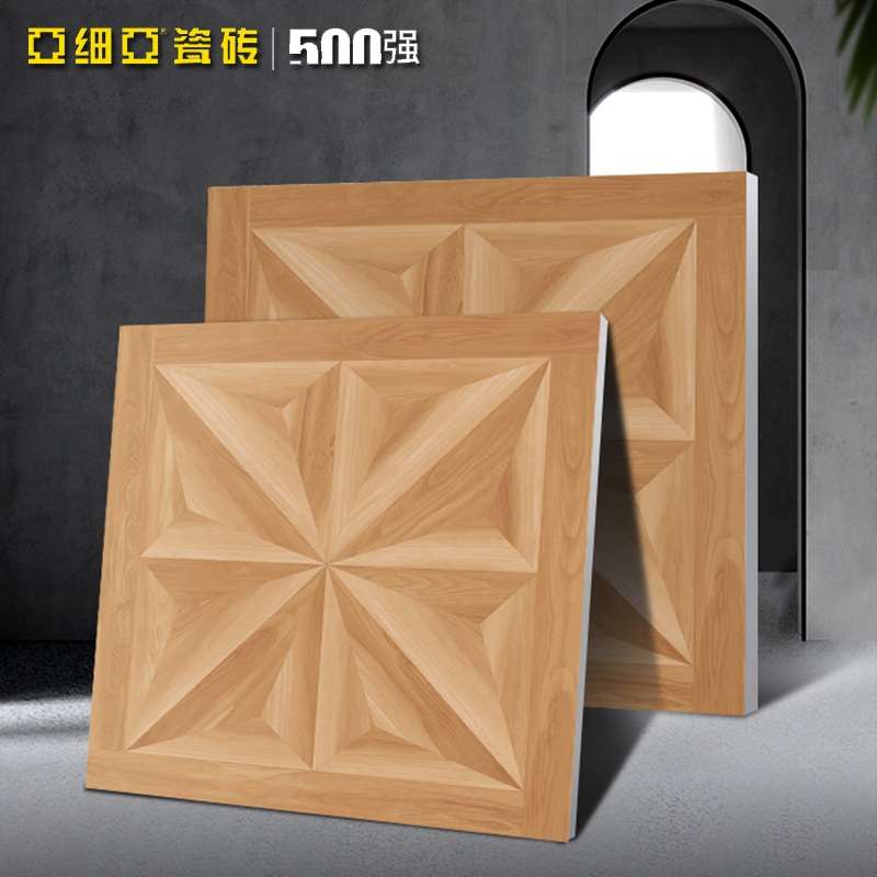 Asia Tiles living room floor tiles with wood grain 900*900, solid wood texture marble tiles, rosewood star details Picture