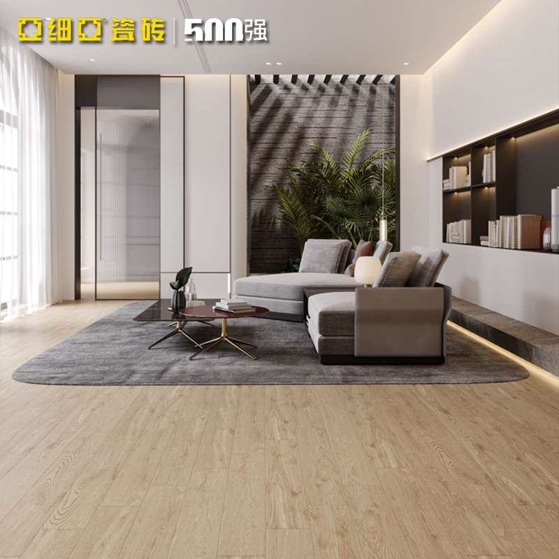 Asia Ceramic tiles for living room and bathroom floor tiles with wood grain of 150*900, solid wood texture, 0 formaldehyde, hemlock wood Specification image