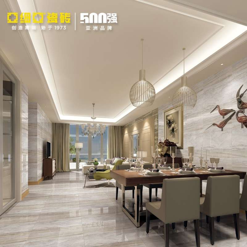 Yellow French 800X800 marble tiles for living room, bathroom and toilet floor tiles, wood-like jade Specification image