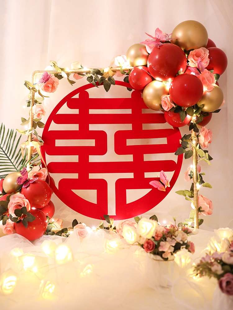 Yiwu quality wedding bedside stickers, wedding supplies, festive items QT001 Specification image