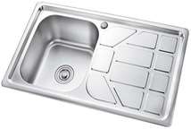 不锈钢水槽商用单槽双槽洗菜水池饭店厨房洗碗三槽洗手家用sink147 8650