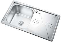 不锈钢水槽商用单槽双槽洗菜水池饭店厨房洗碗三槽洗手家用 sink137