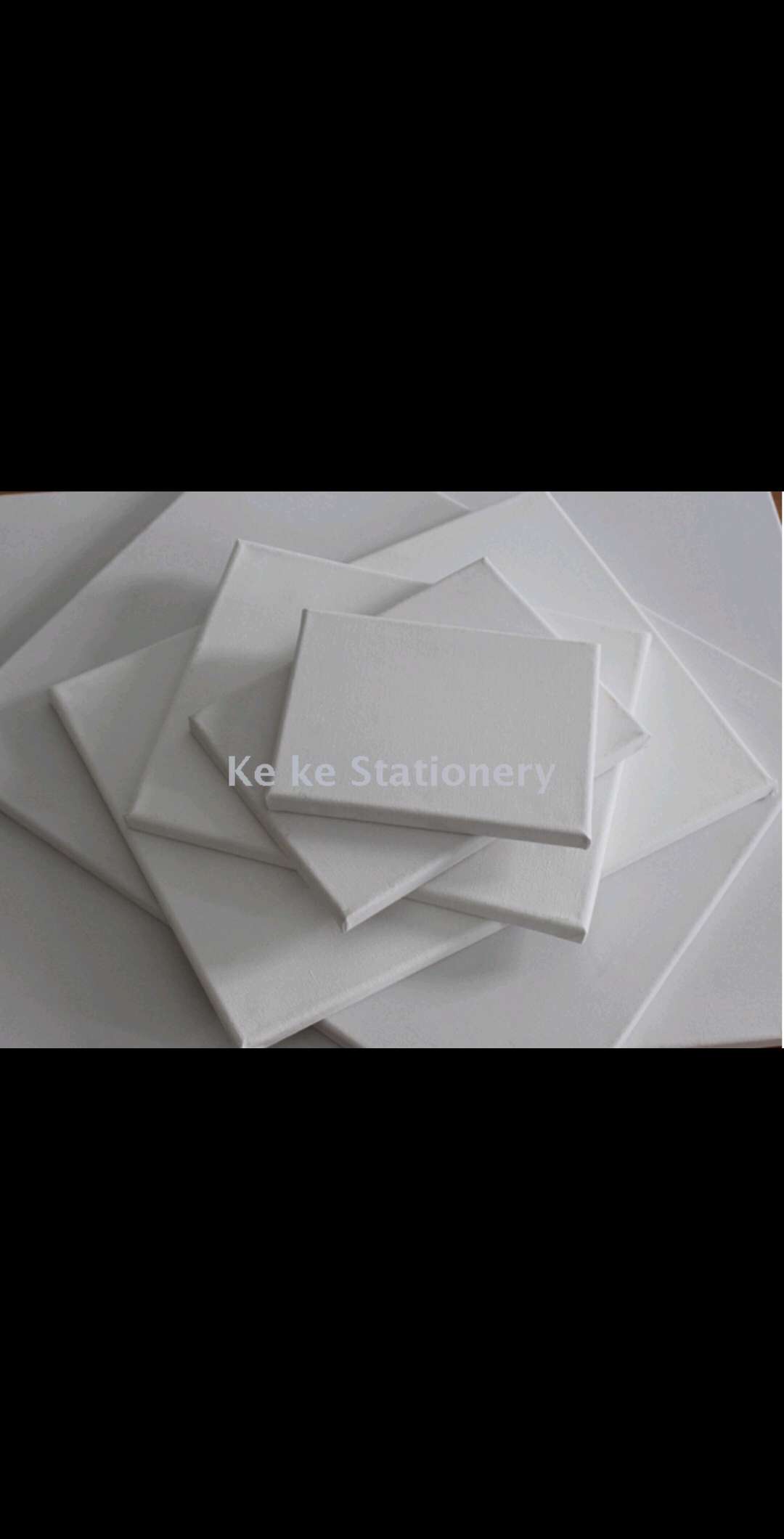 Wholesale processing and customization of pure cotton solid wood fine-grained stretched fabric oil painting frames and white picture frames Item Picture