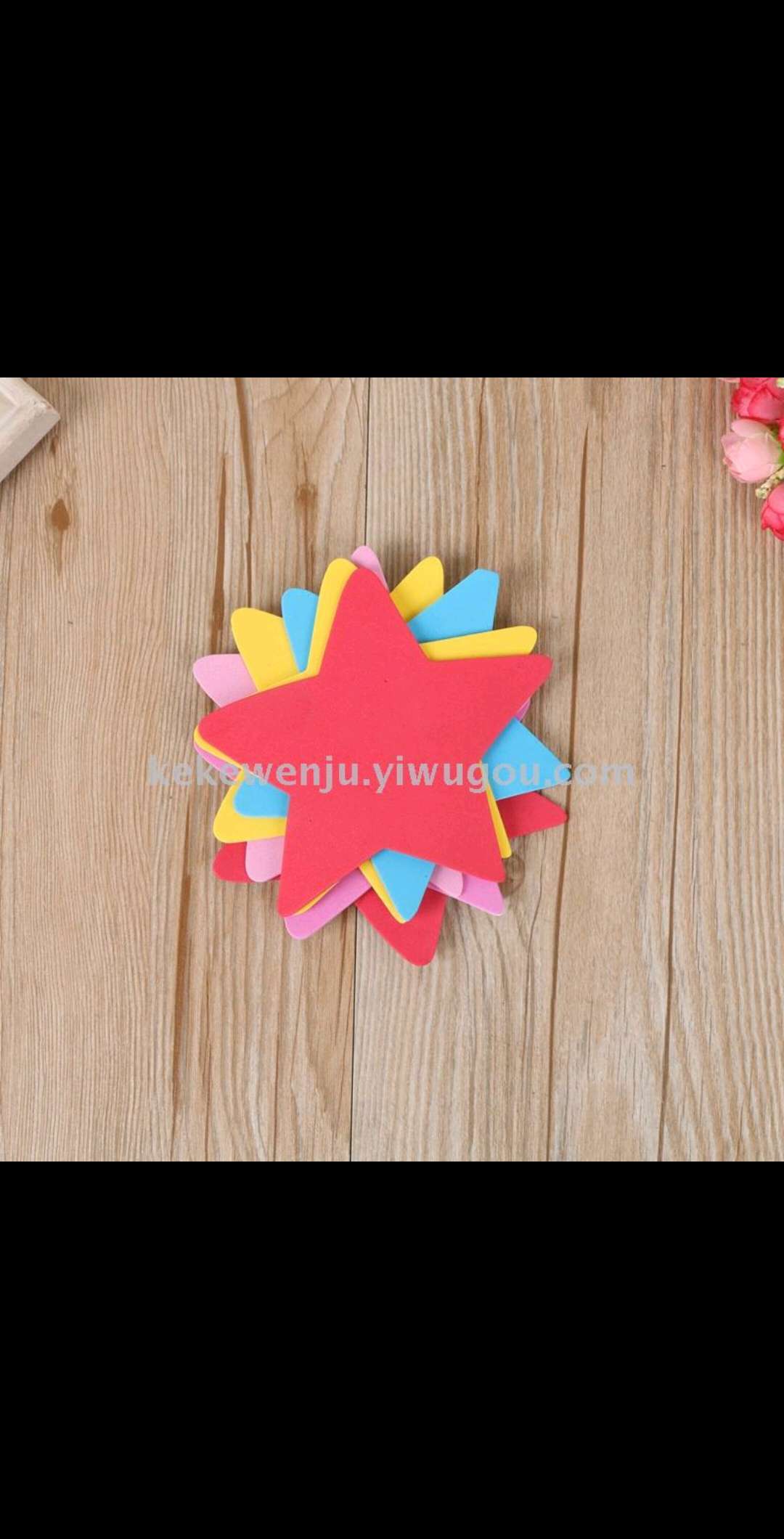 EVA large paste children's shape recognition, children and toddlers' diy handicraft material shape pasting color paper Specification image